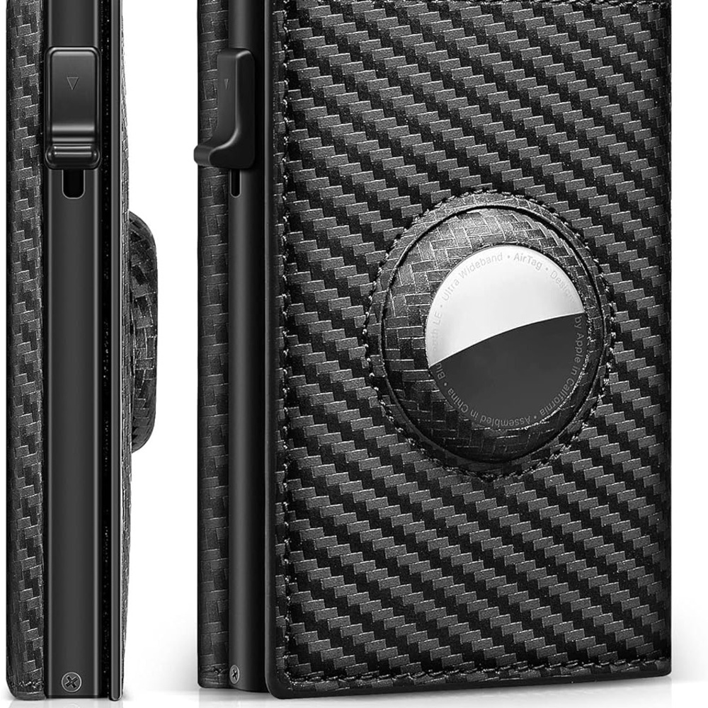 Carbon Fiber Wallet with AirTag Holder